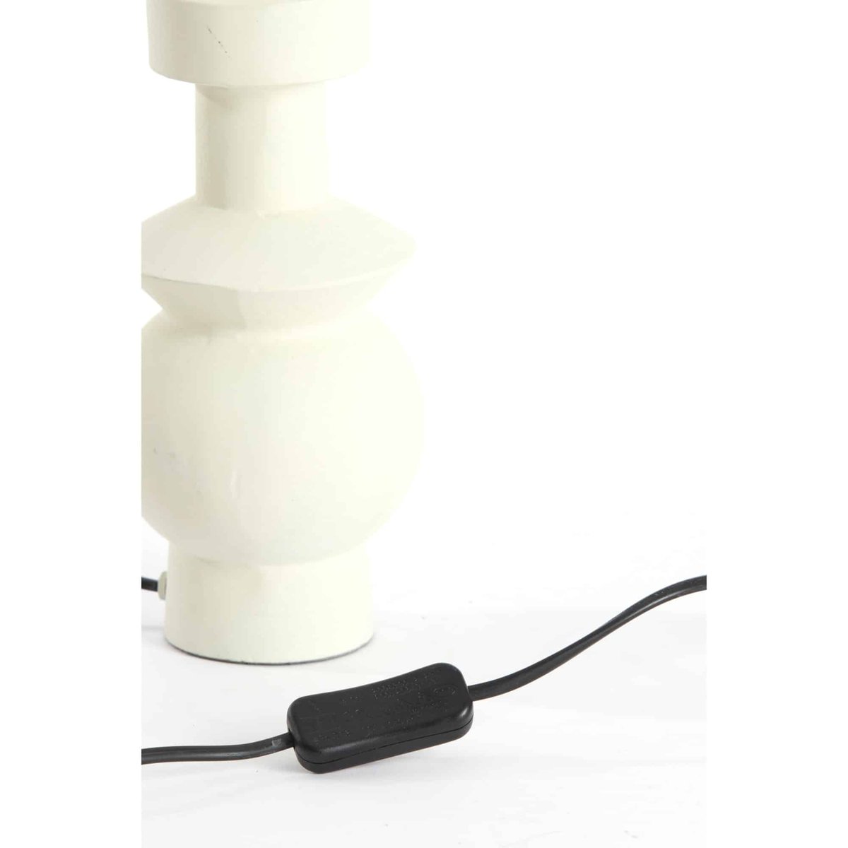 Base De La Lampe Métal ESINO crème, LIGHT & LIVING