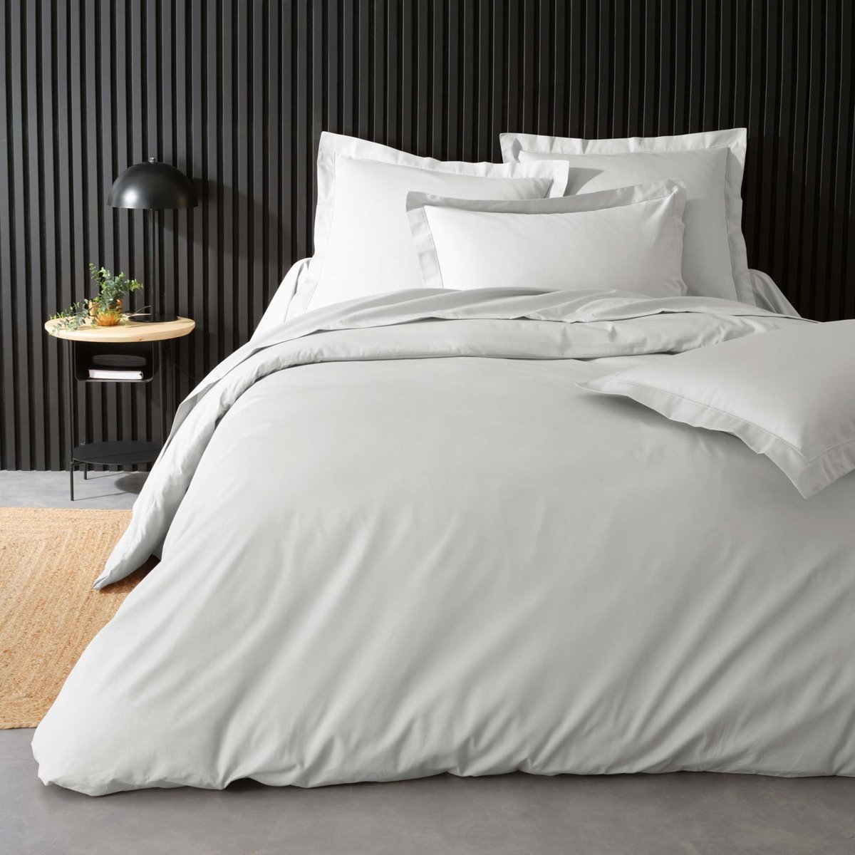 Housse de couette collection Percale de coton blanc, EDEN