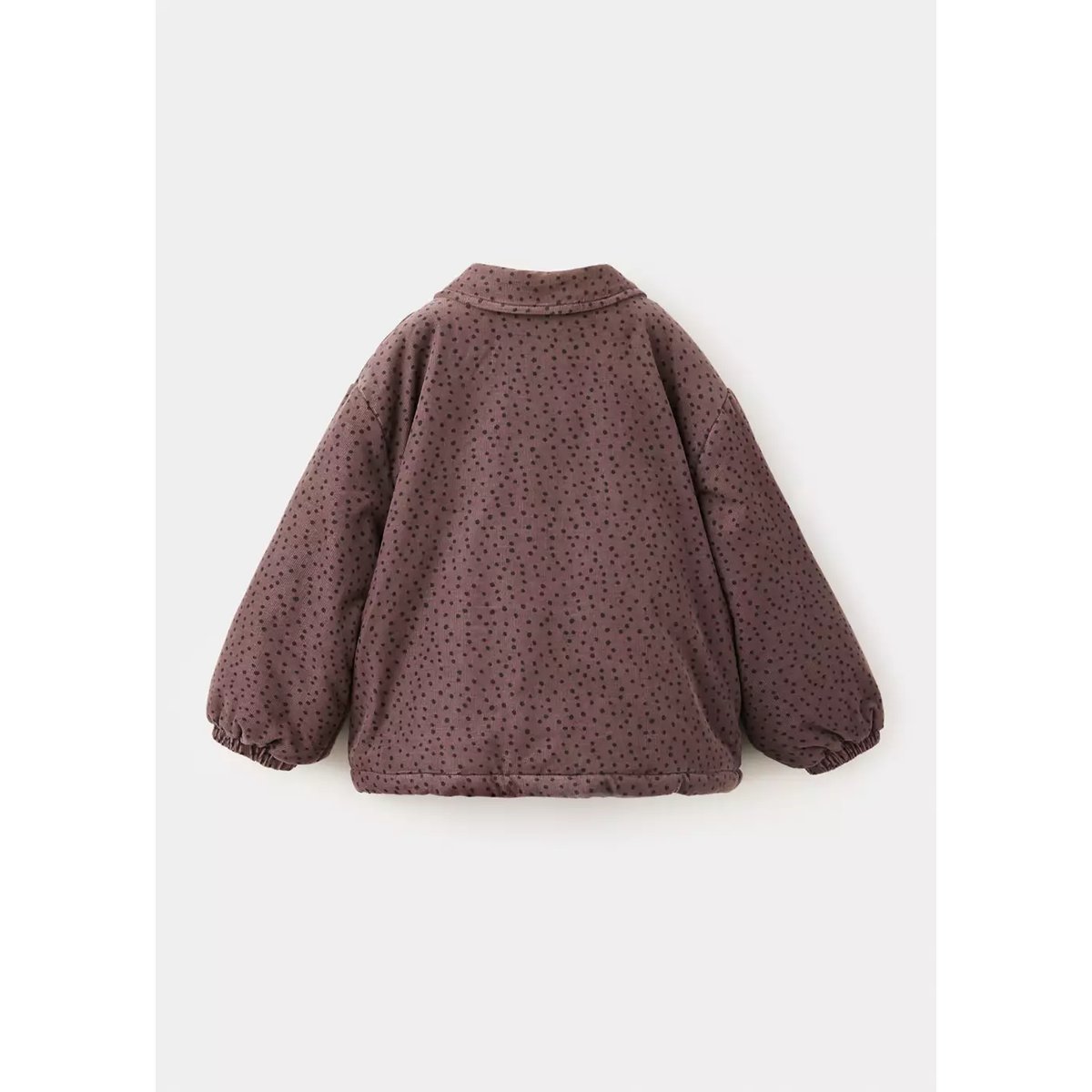 Veste velours côtelé à pois chocolat, MANGO BABY