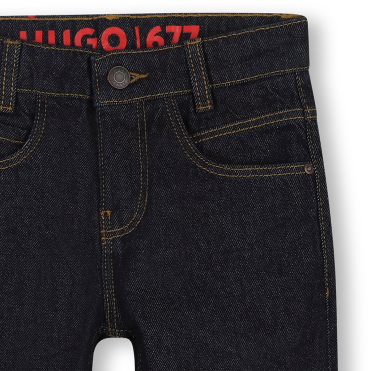 Pantalon en denim rinse wash, HUGO KIDSWEAR