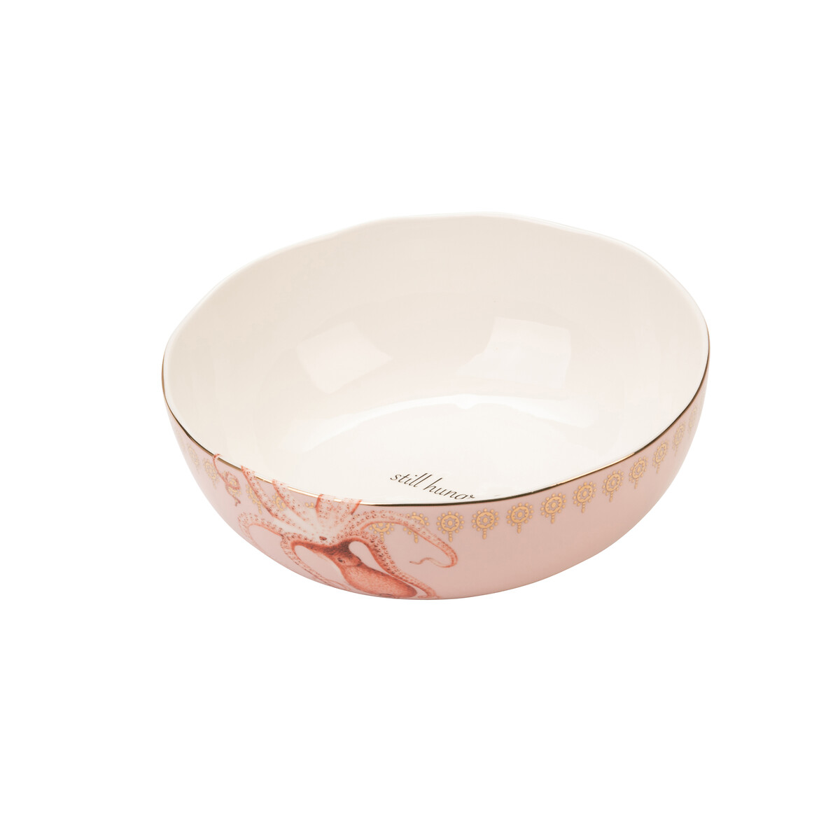 22cm Octopus Serving Bowl pink, YVONNE ELLEN