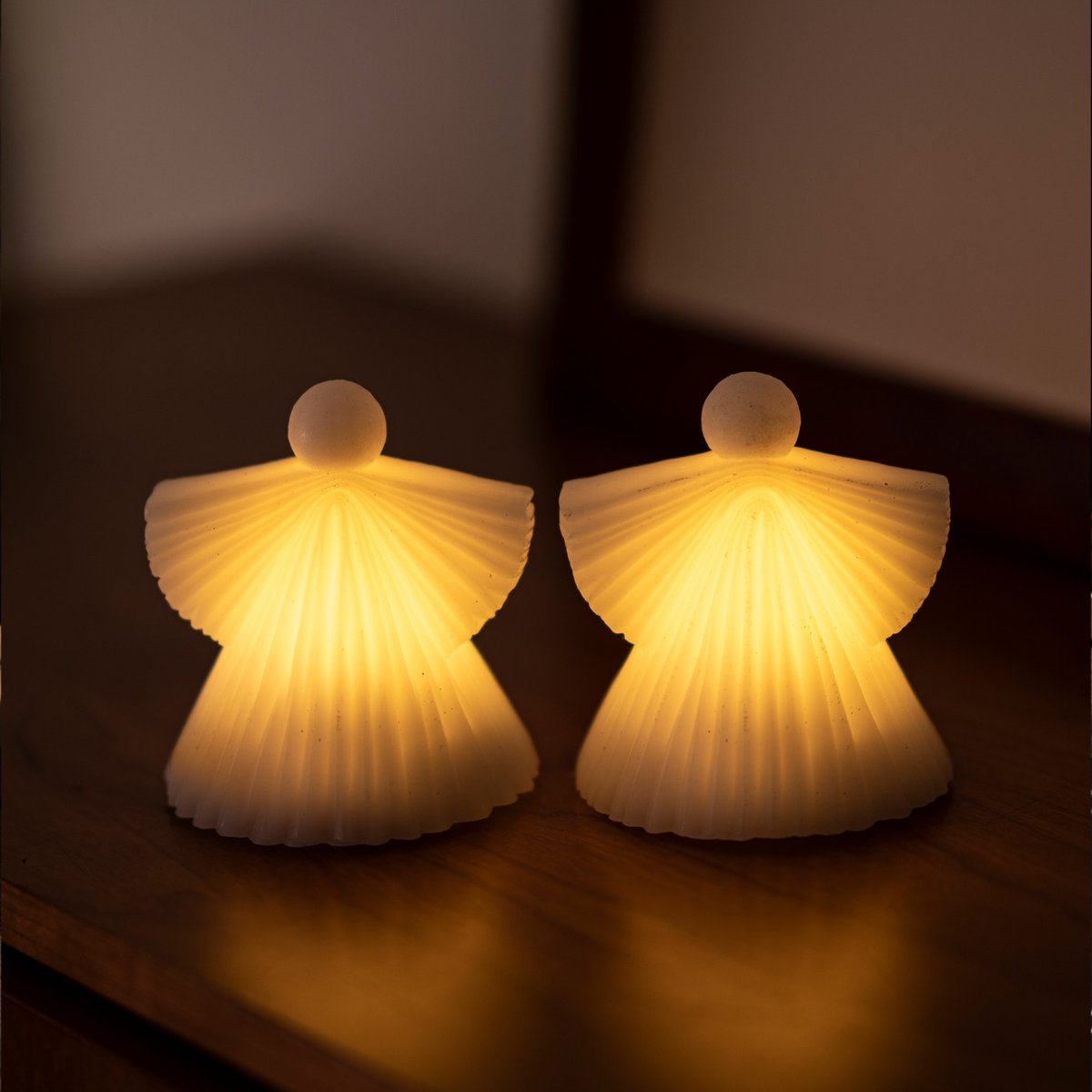 Ange LED Asta 10cm lot de 2 blanc, SIRIUS