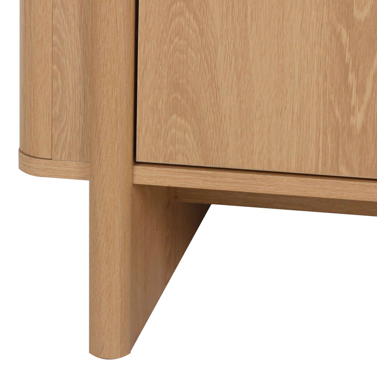 Buffet 2 portes en bois L 80 cm- OLI bois clair, DRAWER