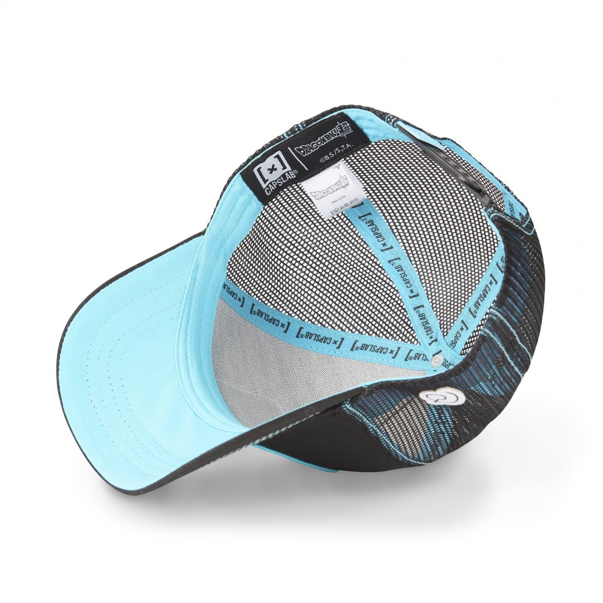 Casquette trucker Dragon Ball Super Vegeta noir/bleu/orange, CAPSLAB