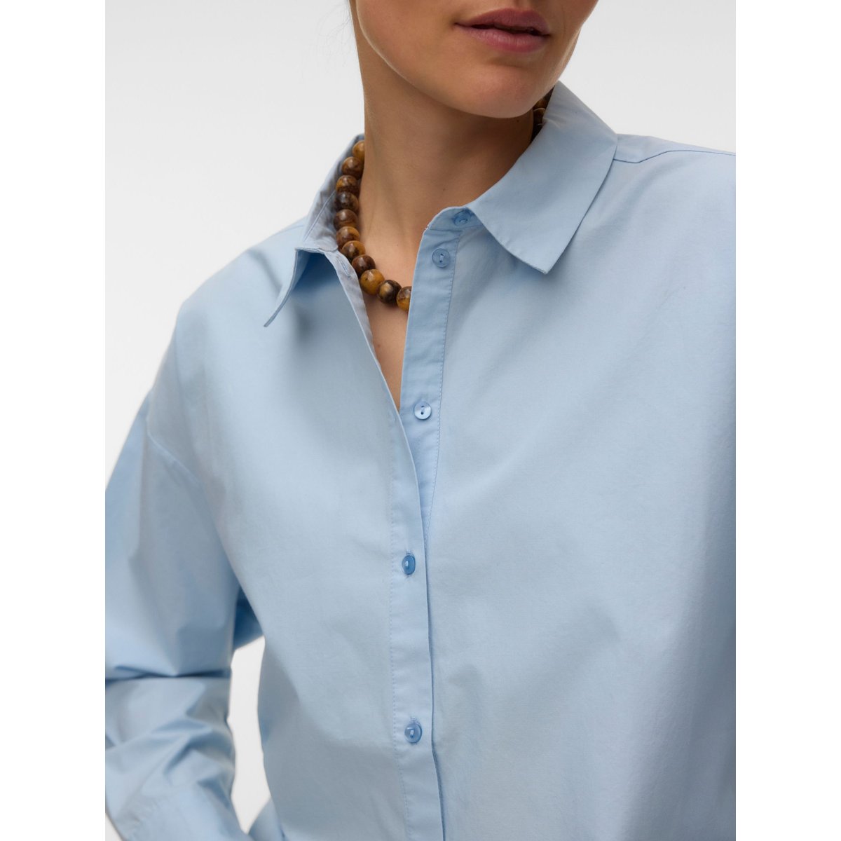 Chemise En Popeline cashmere blue 1, VERO MODA