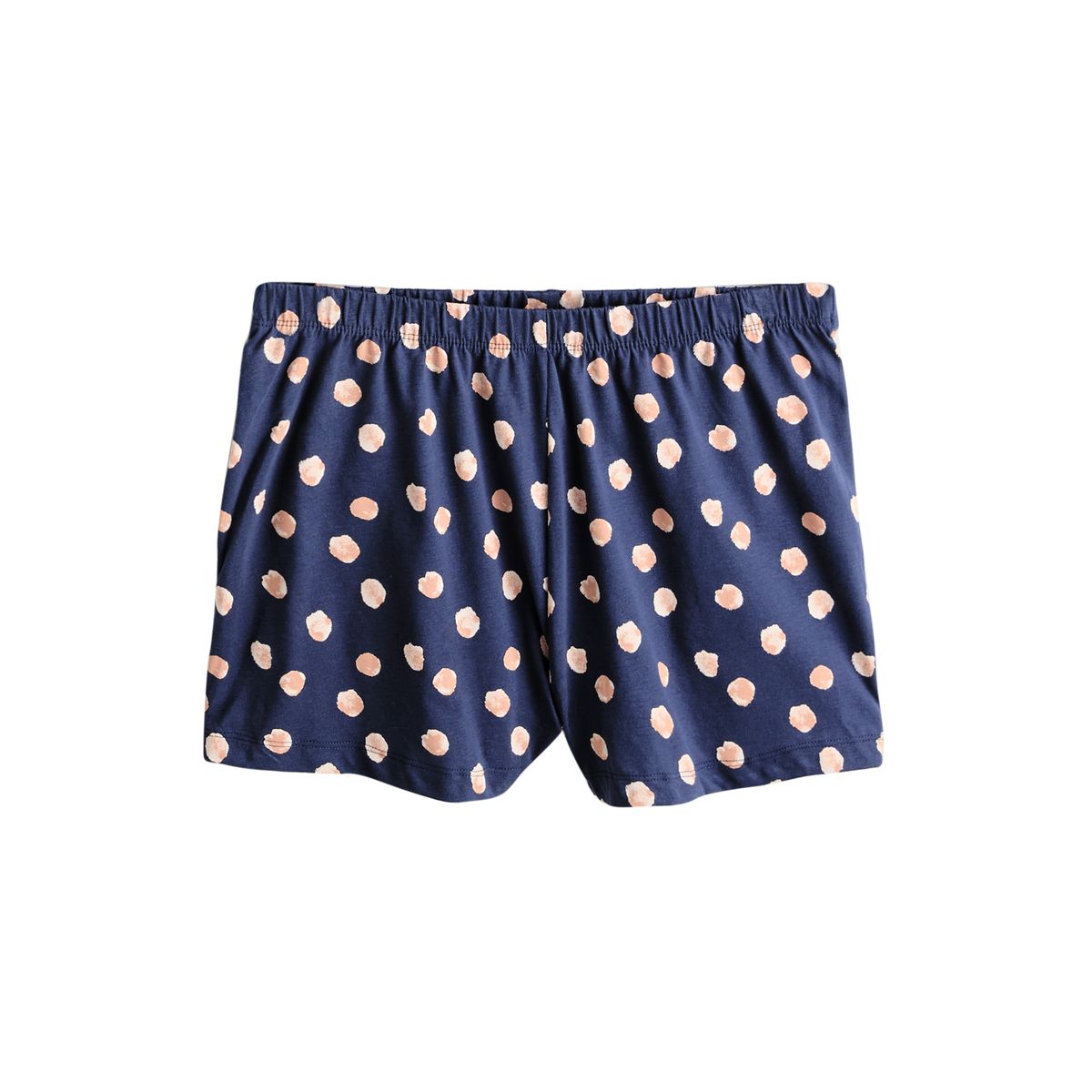 Pyjama short, lot de 2 bleu marine/jaune à pois, NEXT