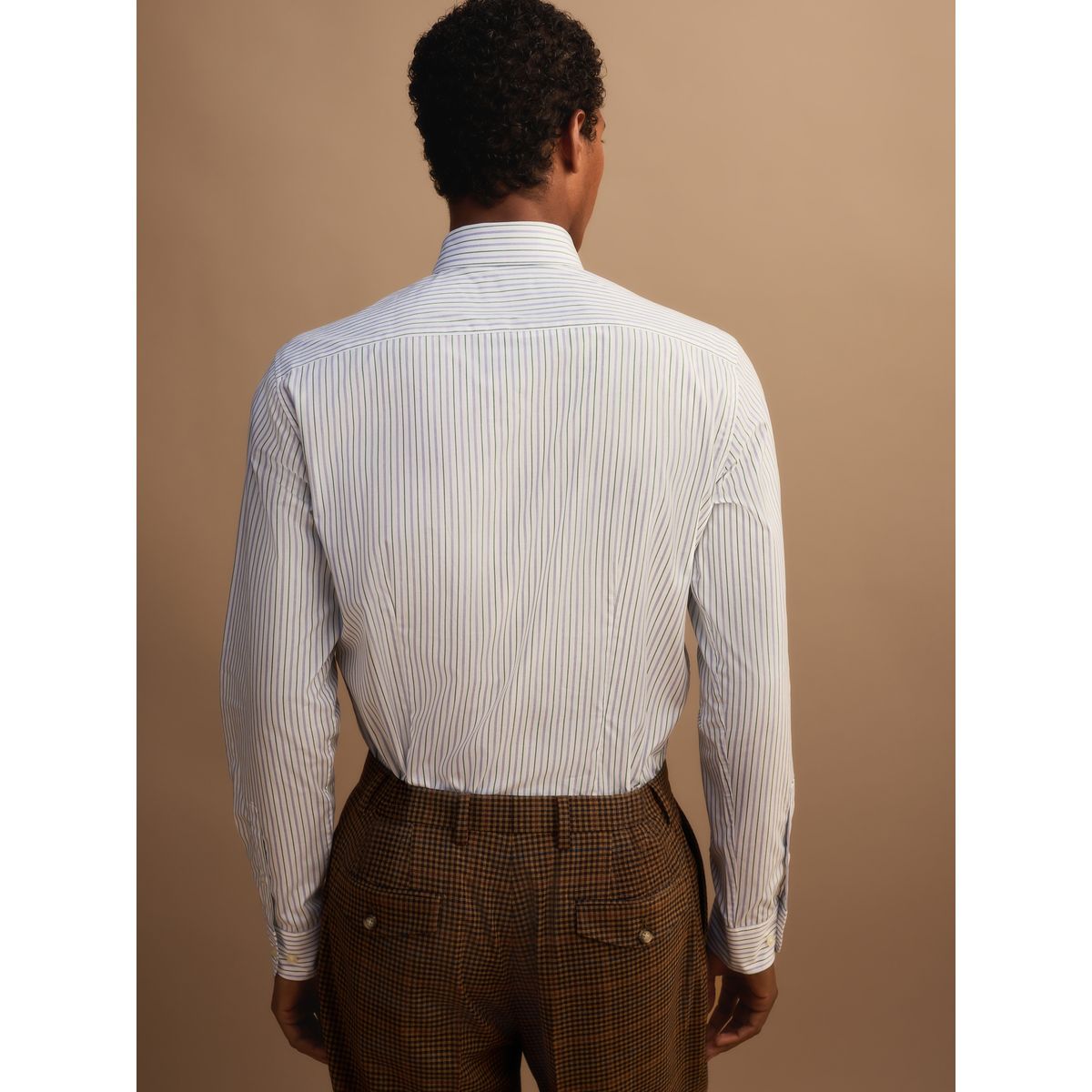 Chemise habillée à rayures avec cravate blanc/bleu/vert, NEXT