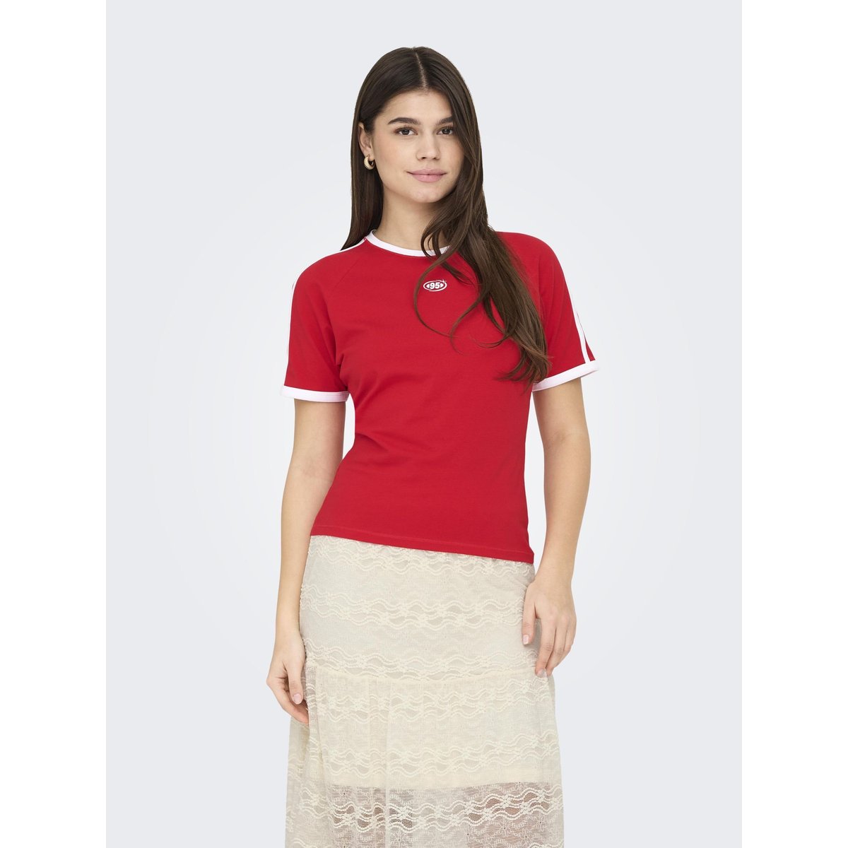 T-Shirt true red, ONLY