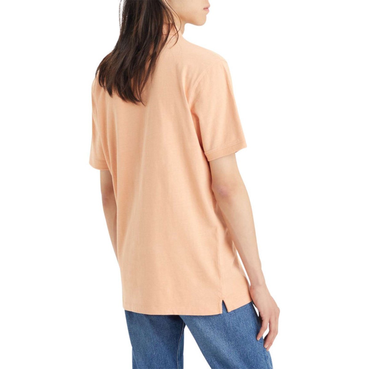 Polo en coton orange uni avec un col boutonné et une coupe droite orange, LEVI'S