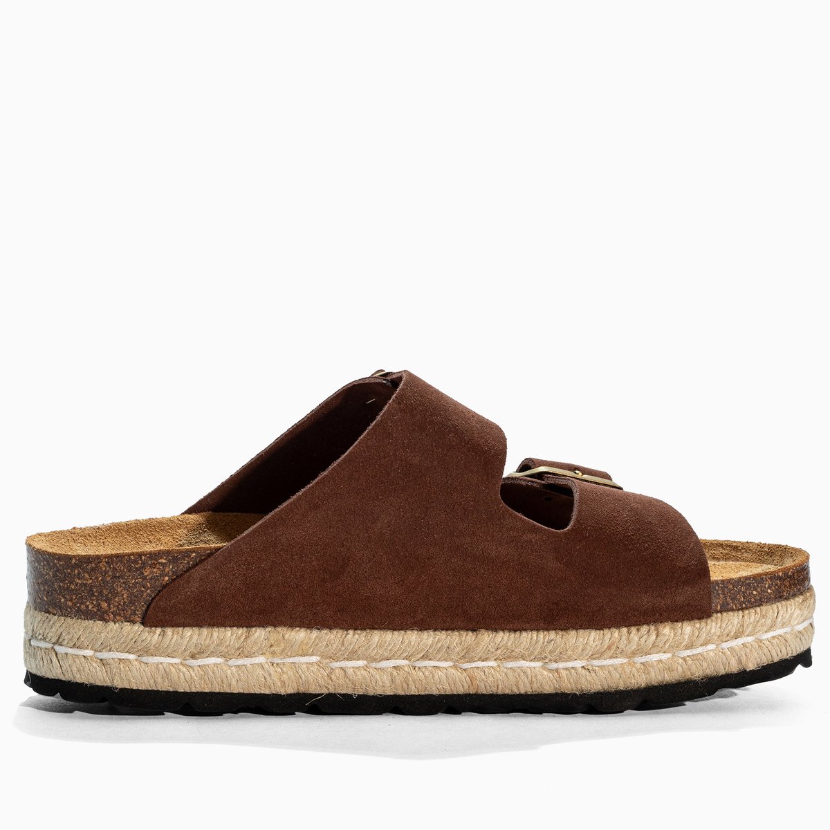 Sandales en cuir suédé ATLAS brown, BAYTON
