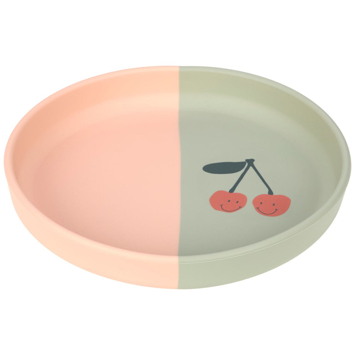 Assiette rose, vert, LASSIG