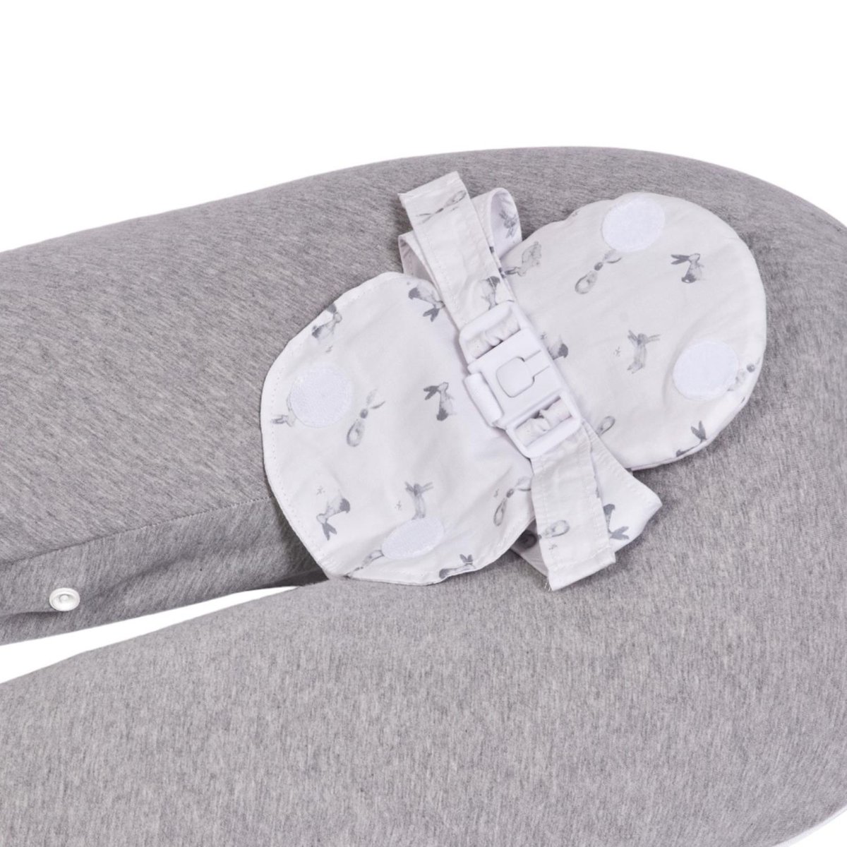 Coussin d'allaitement Multirelax+ Jersey gris chiné, CANDIDE