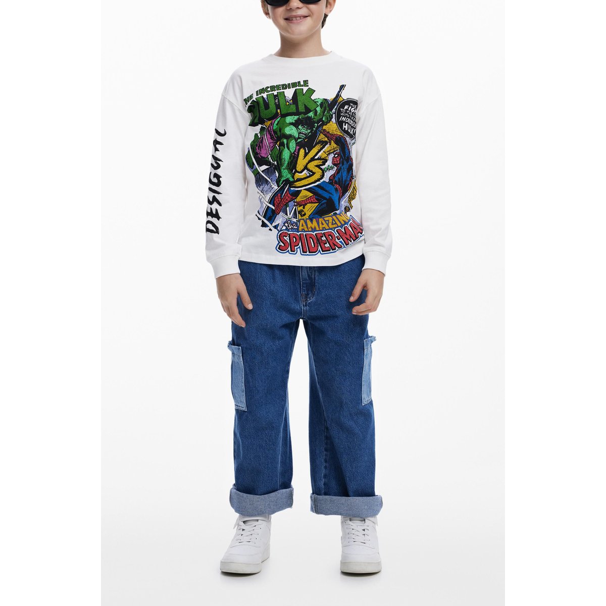 T-shirt Marvel™ à manches longues beige, DESIGUAL