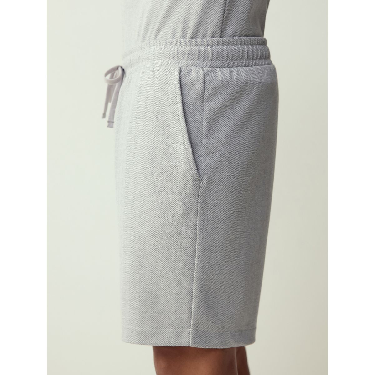 Short en jersey à chevrons gris, NEXT