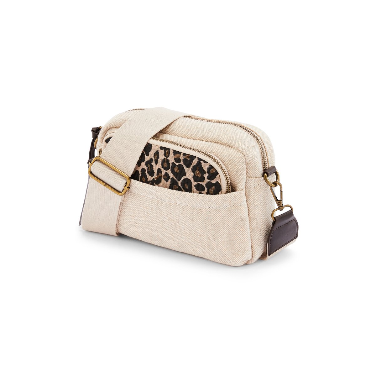 Sac-pochette effet toile de jute beige, DAXON