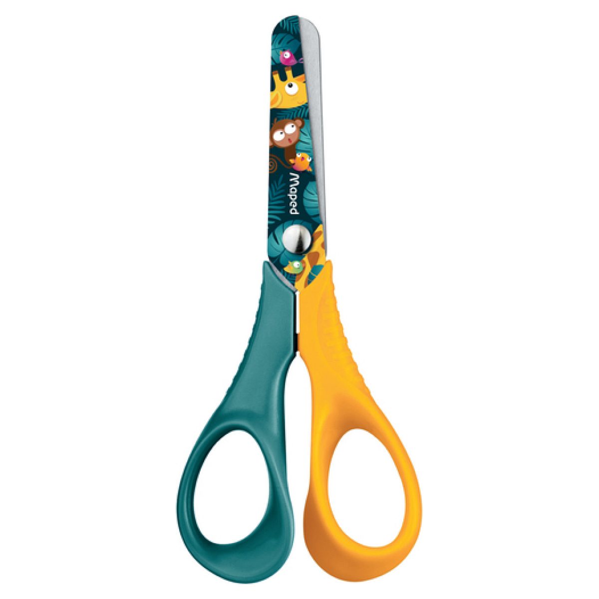 Ciseaux Jungle Fever Decoupe droite couleur unique, MAPED