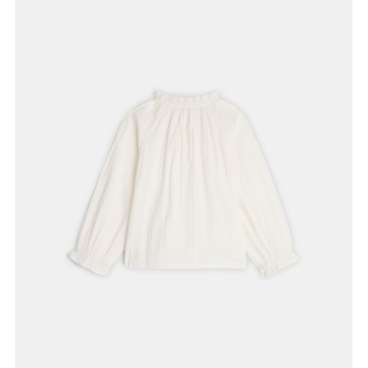 Blouse ample taline dobby coton bio écru, CADET ROUSSELLE