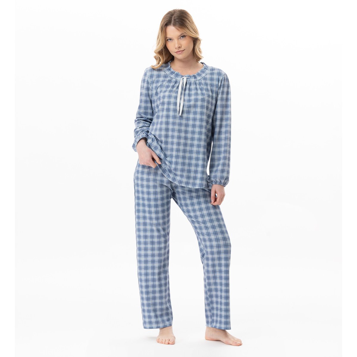 Pyjama en coton modal CLUB 102 bleu, LE CHAT