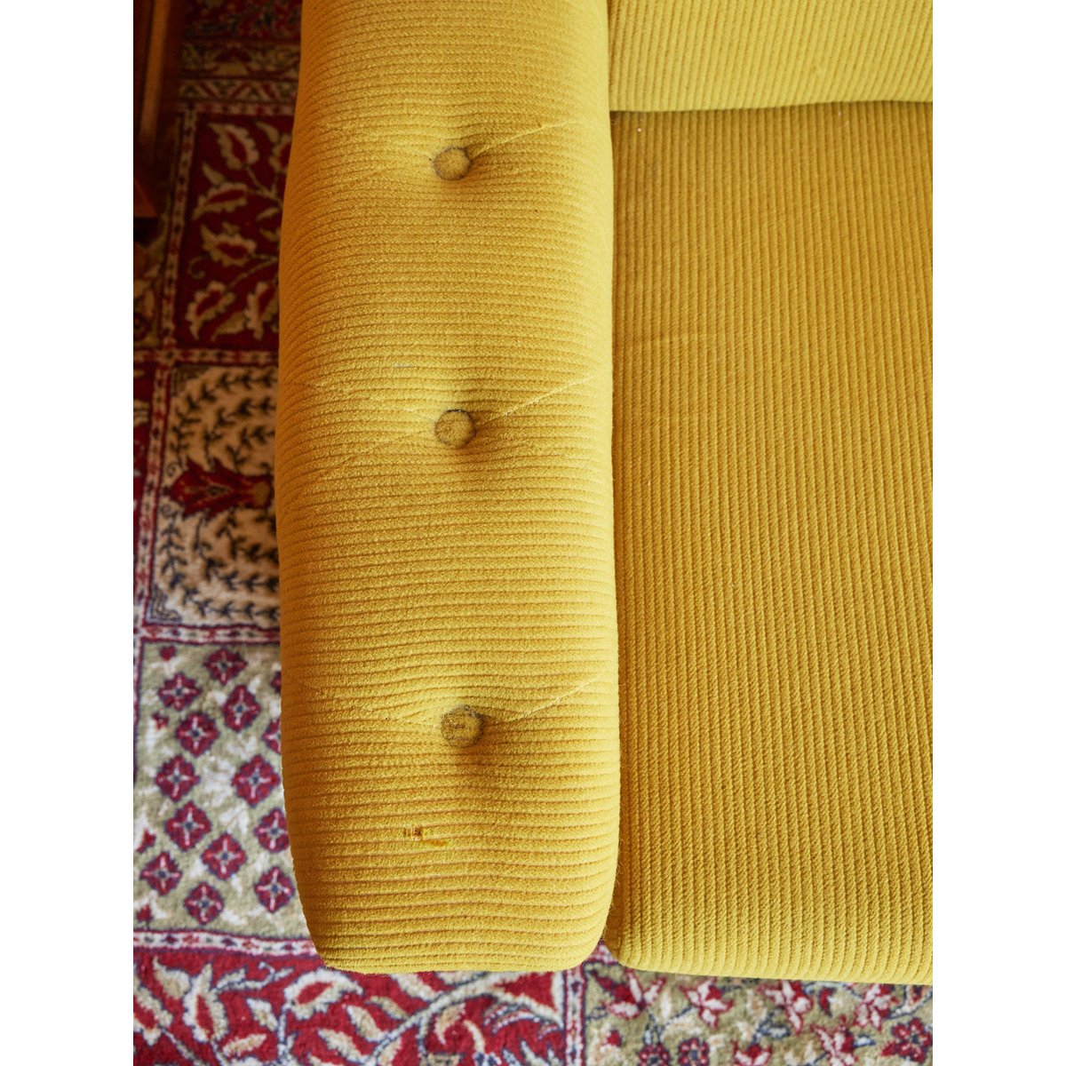 Fauteuil années 70 Jakob N°1259 - Bon état vert, DEBONGOUT