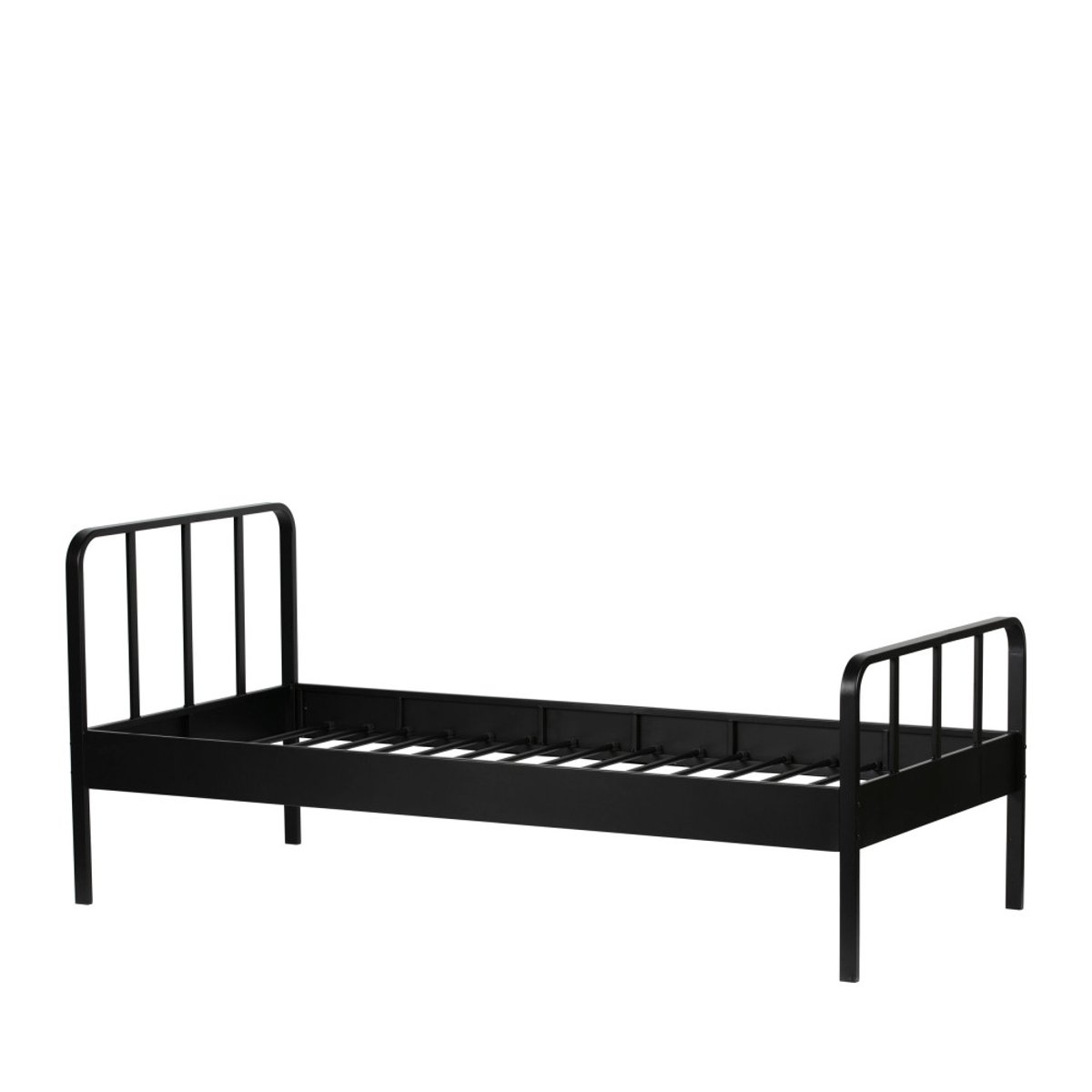 Lit en métal 90x200cm- MEES noir, WOOOD