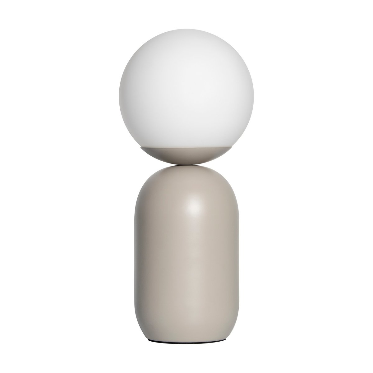 Lampe à poser style contemporain en métal et verre opale, NOTTI gris, NORDLUX