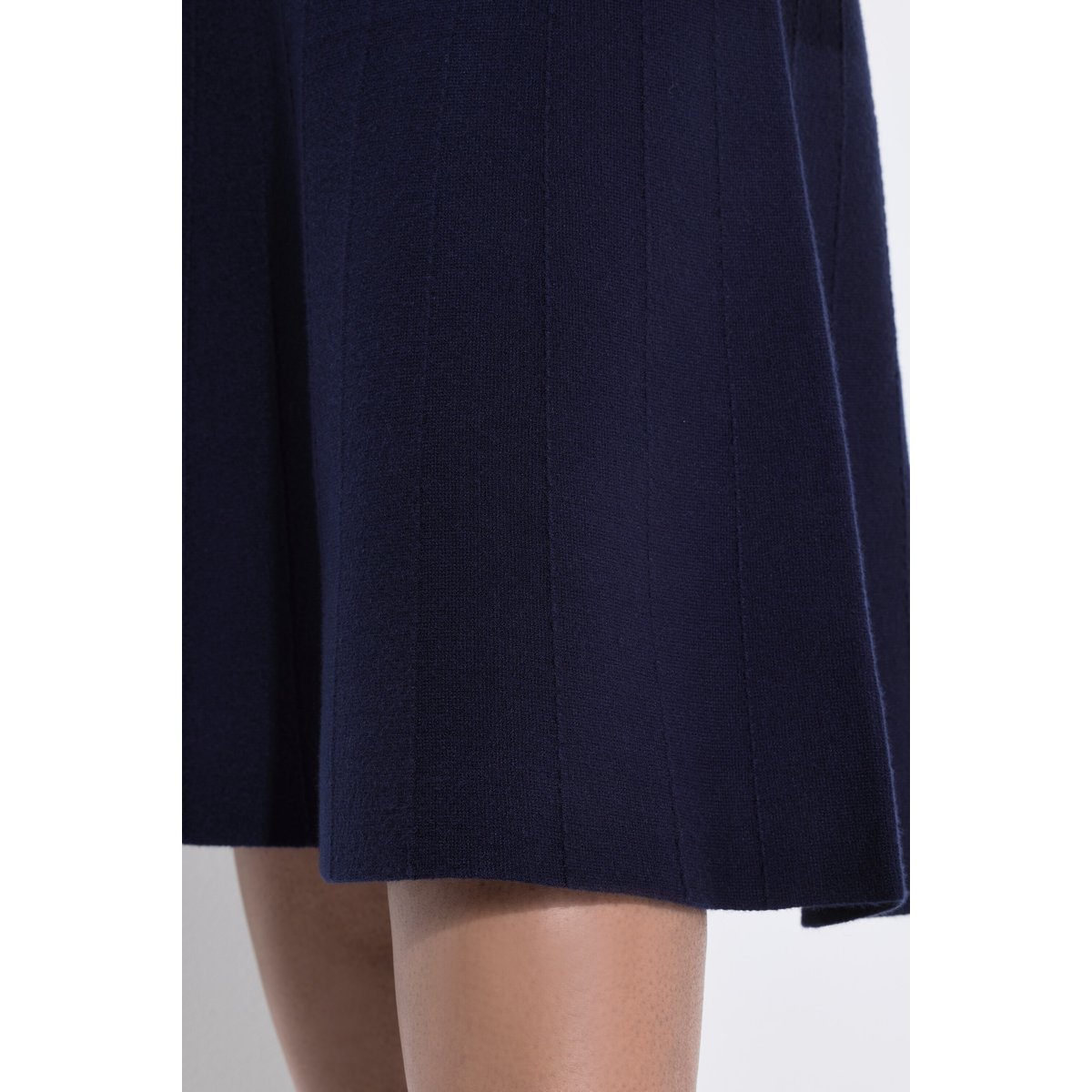 Jupe midi en maille Milano marine foncé, ULLA POPKEN