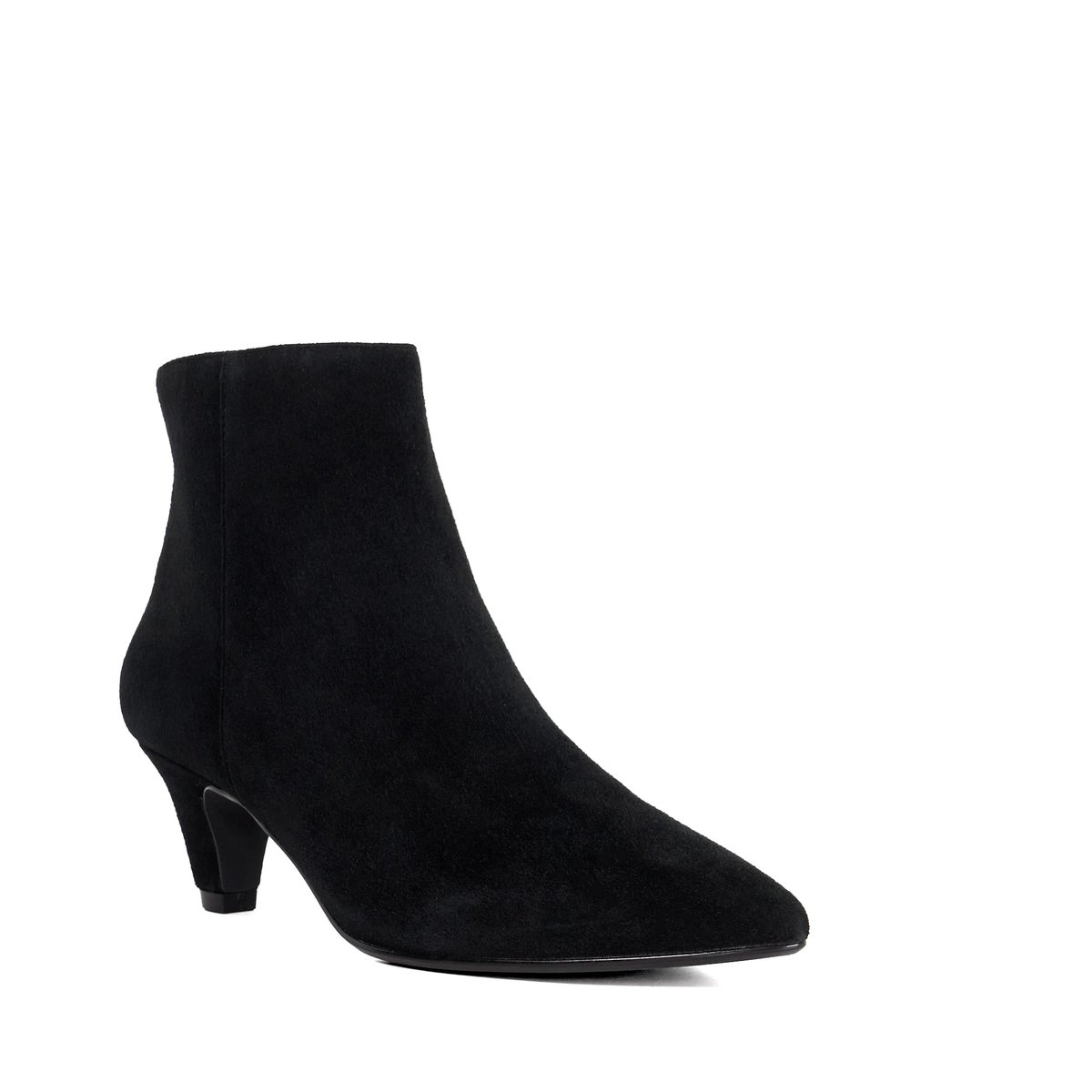Bottes ajustées en daim à talon bobine - OMIRA black-suede, DUNE LONDON