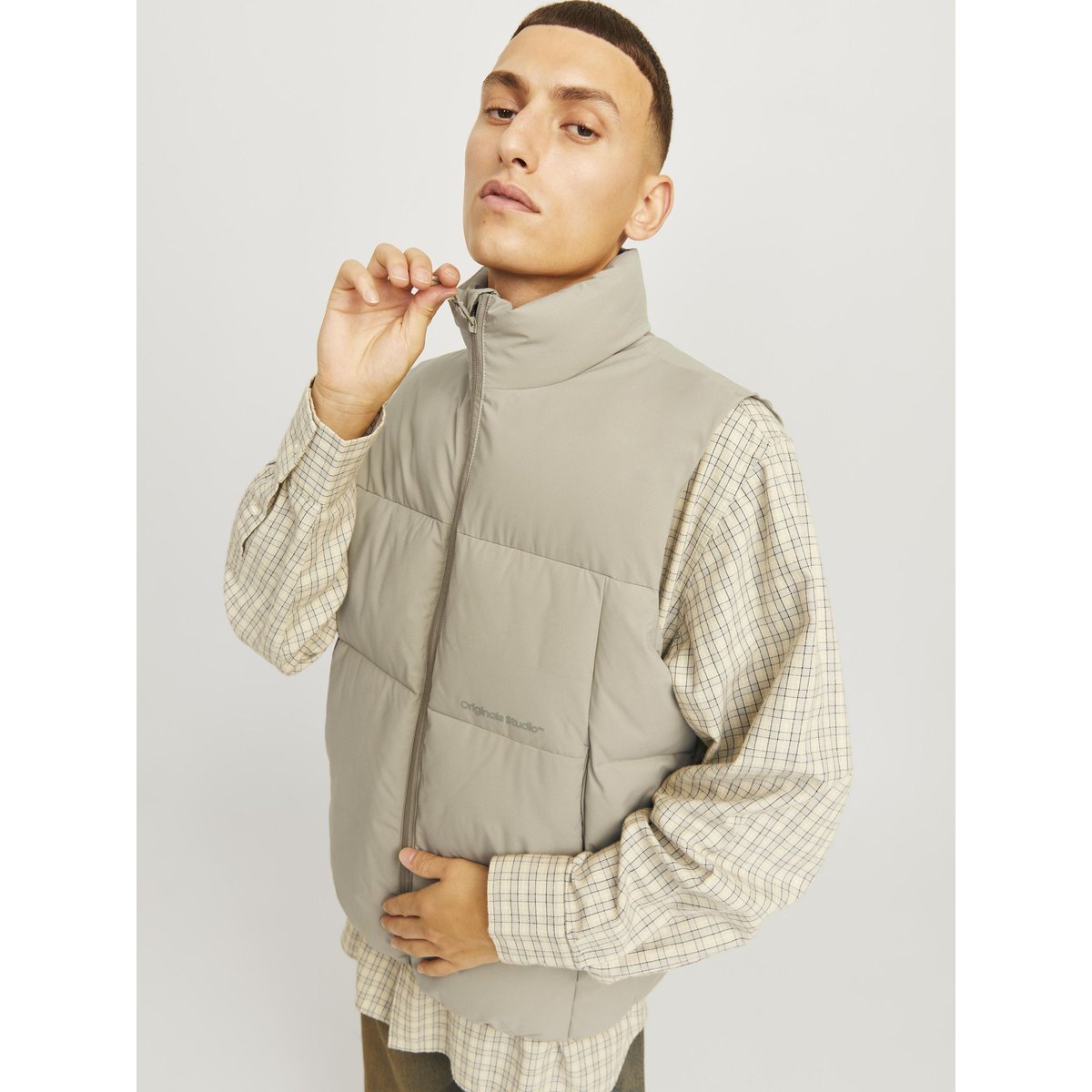 Doudoune Sans Manches silver sage, JACK & JONES