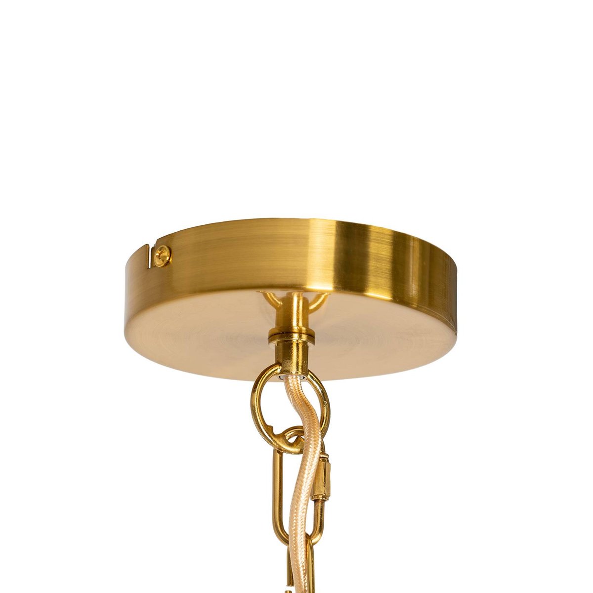 Lustre en métal antique, Elanova laiton, LINDBY