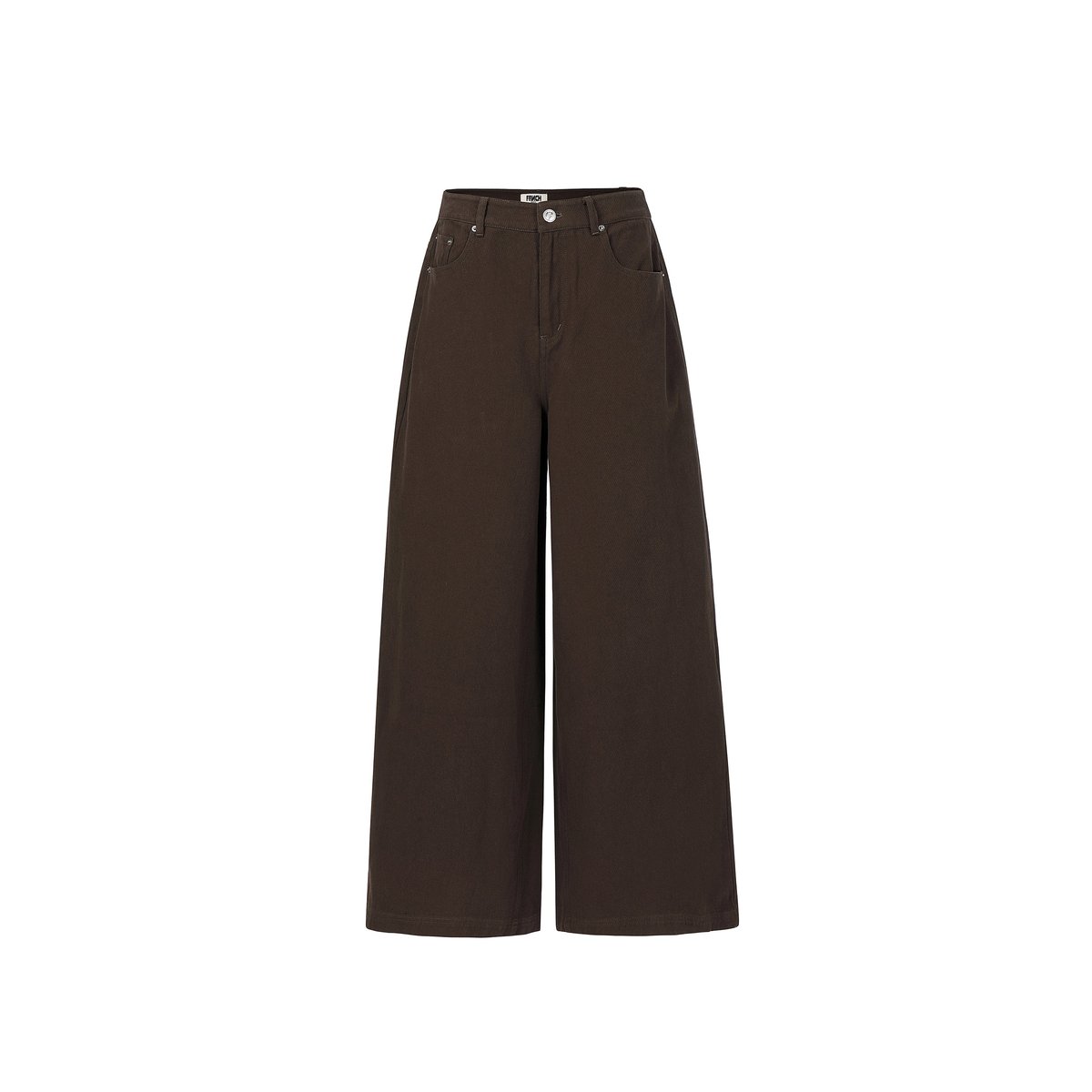 Jean en coton REGLISSE marron chocolat, FRNCH