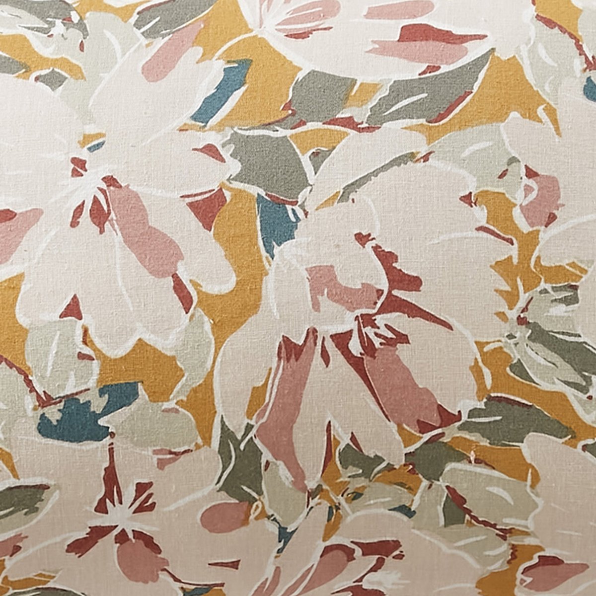 Coussin rectangulaire déhoussable 40x60 cm Gaze de Coton Garance multicolore, EDEN