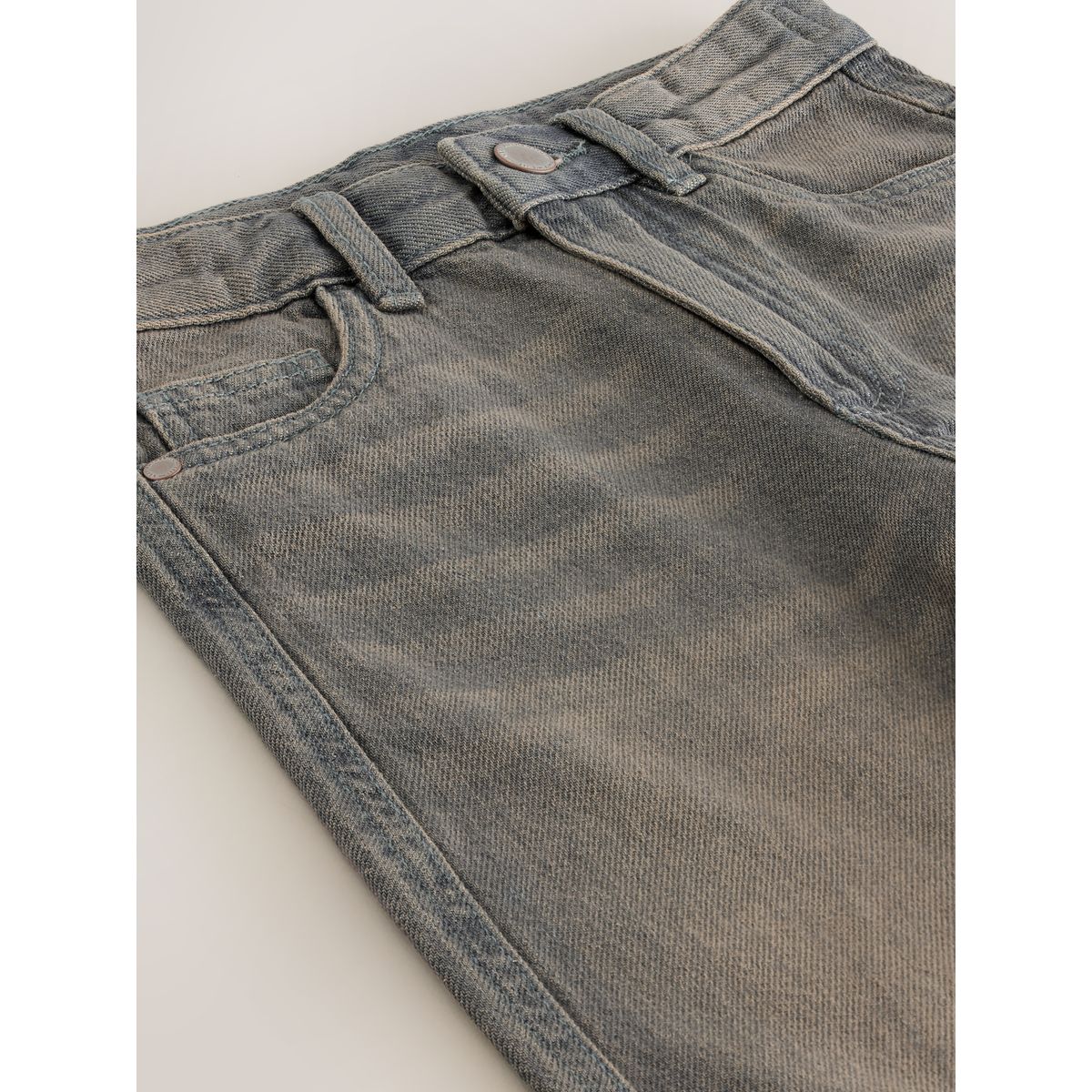 Short long denim teinté, NEXT