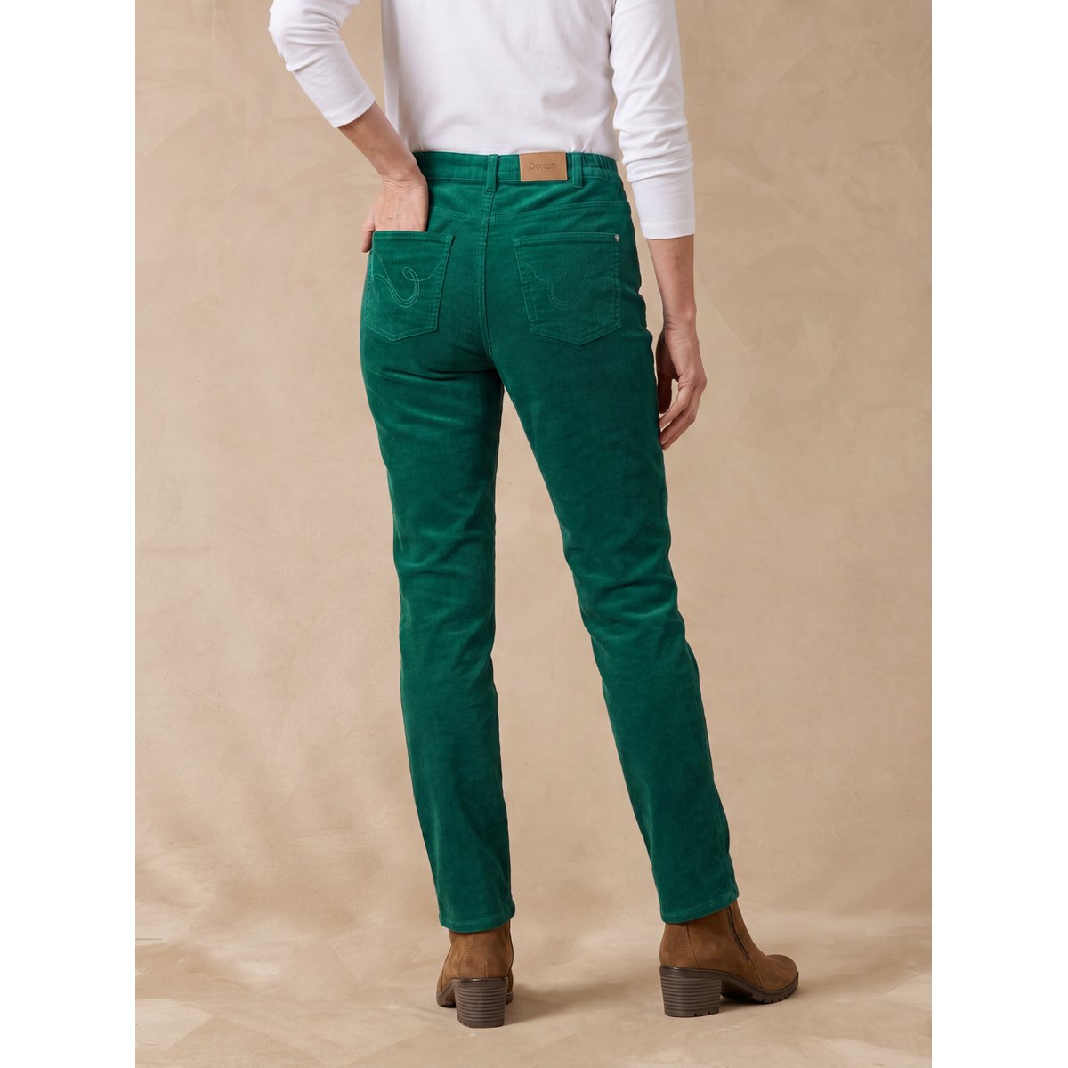 Pantalon velours côtelé coupe droite pacifique, DAXON