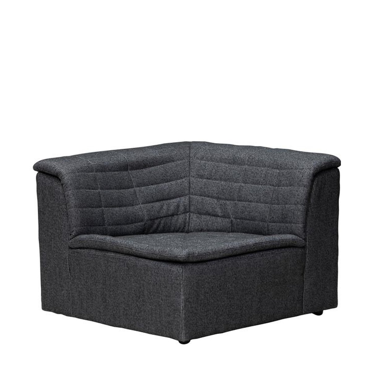 Élément d'angle en tissu CLIDE gris, CHEHOMA