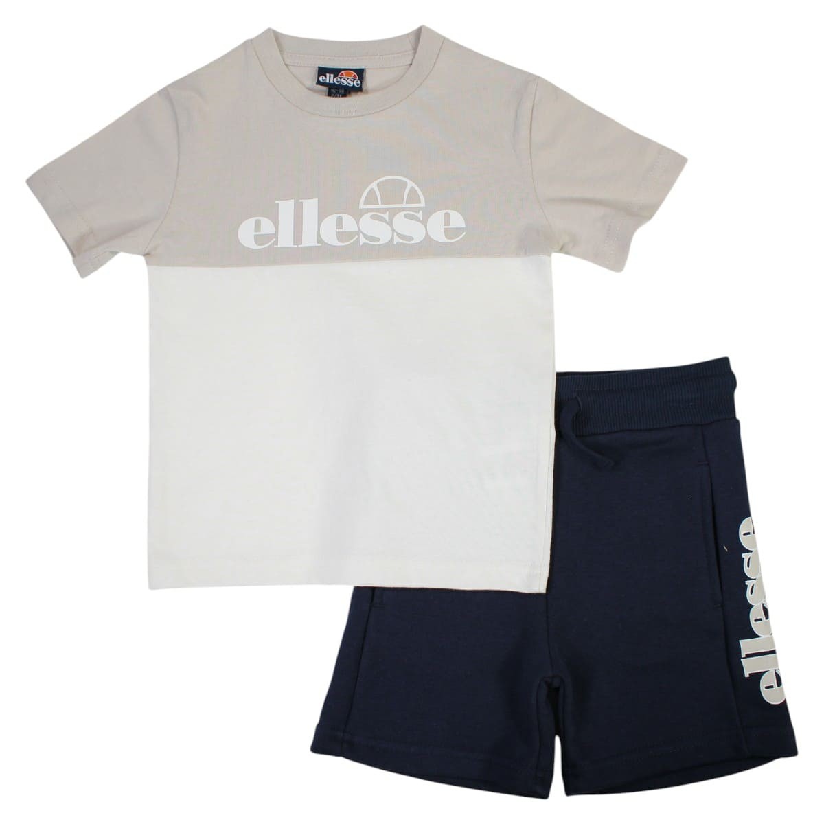 Lot de 2 t-shirts manches courtes et short PLAYGROUND blanc, ELLESSE