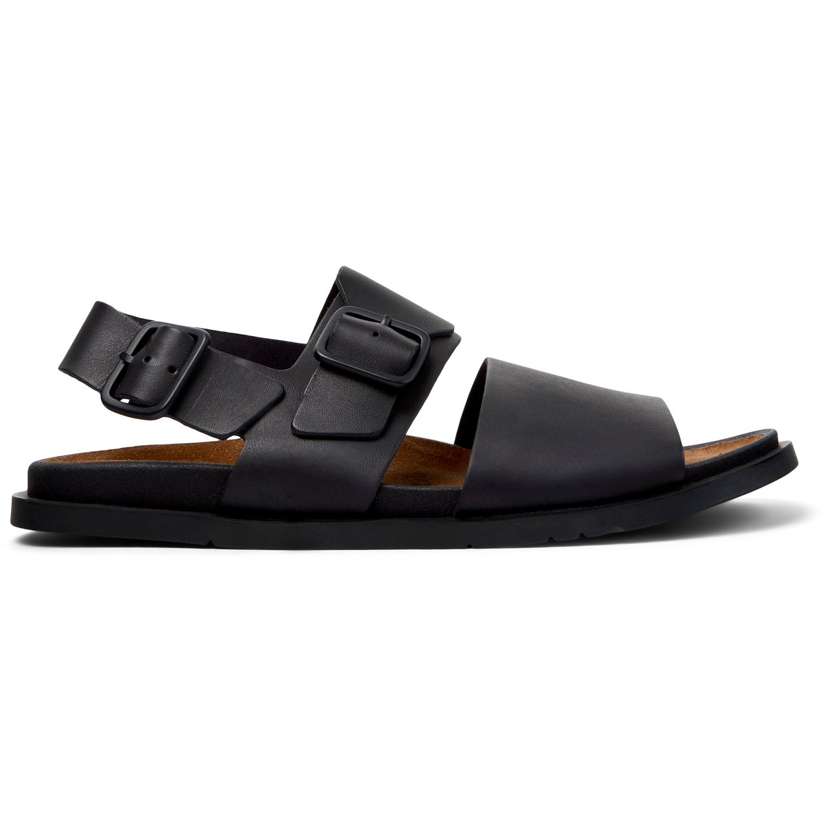 Sandales Cuir daim LLUC SANDAL noir, CAMPER