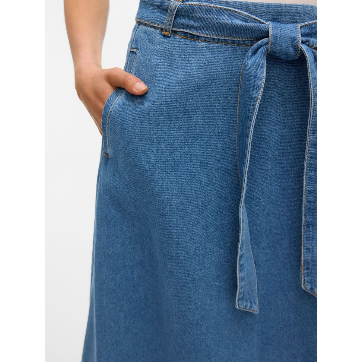Jupe En Denim medium blue denim, VERO MODA