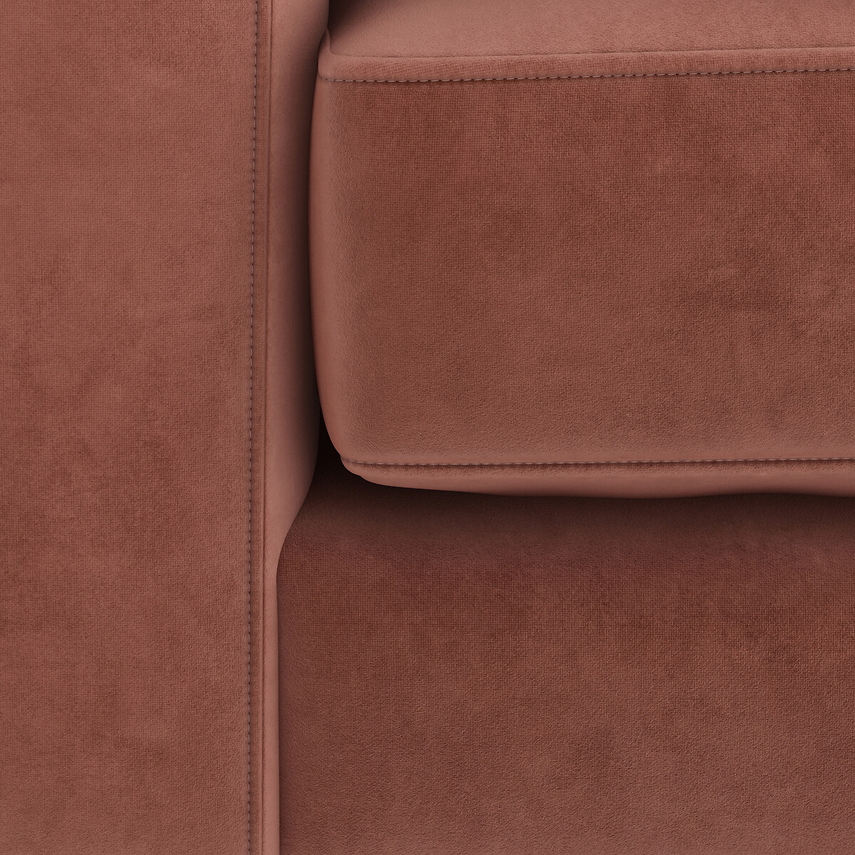 Sofa Stockholm, 2- oder 3-Sitzer, Samt rosenholz, SO'HOME