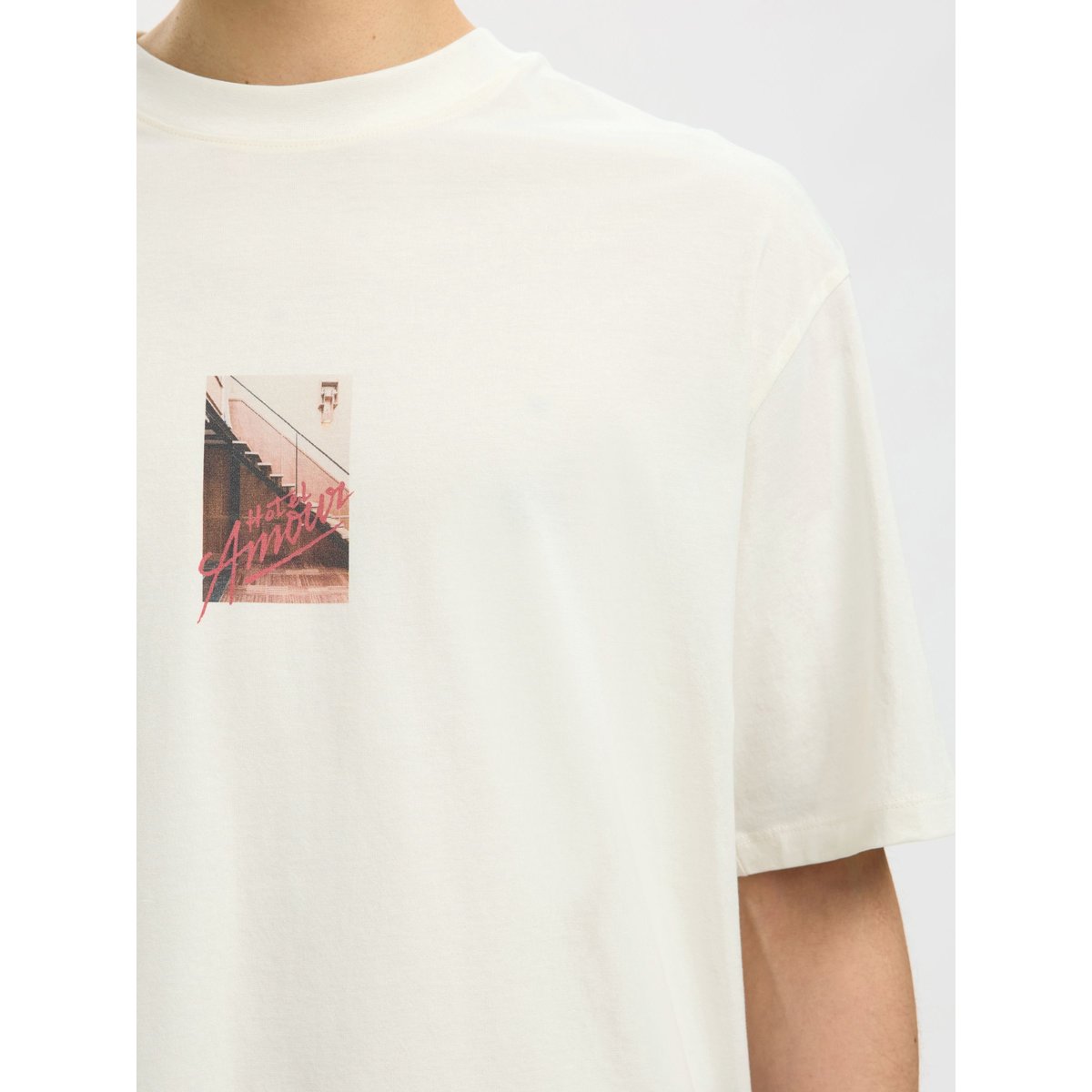 T-Shirt egret 1, SELECTED