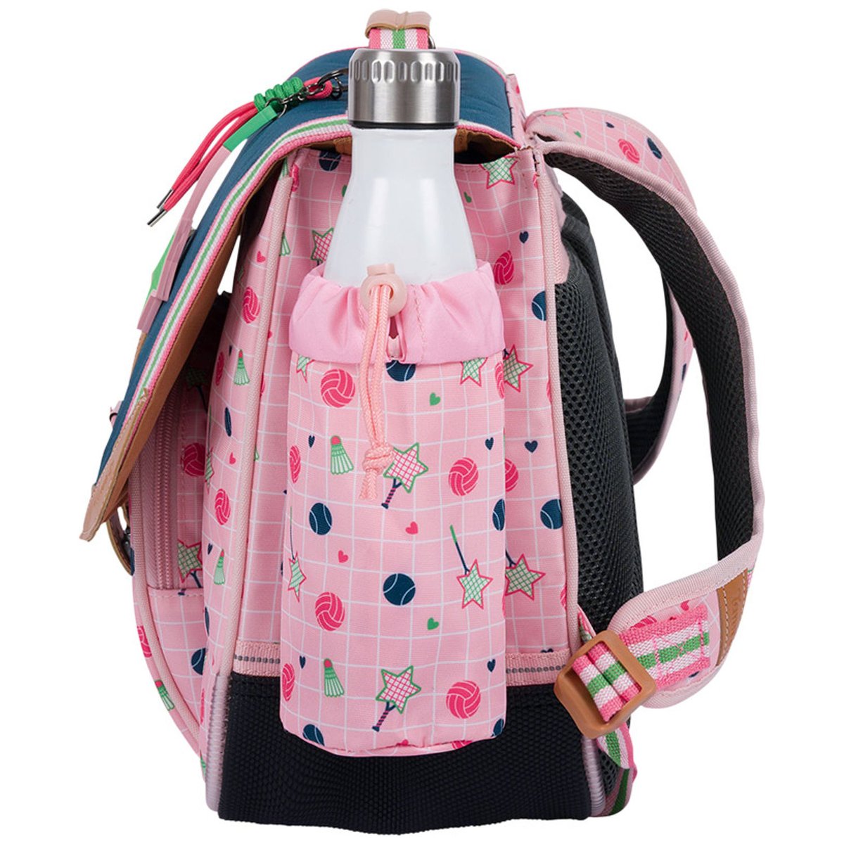 Cartable vert, rose, bleu, TANN'S