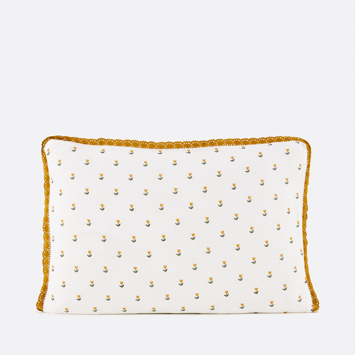 Taie d'oreiller gaze de coton, Tulipe imprimé tulipe, LA REDOUTE INTERIEURS