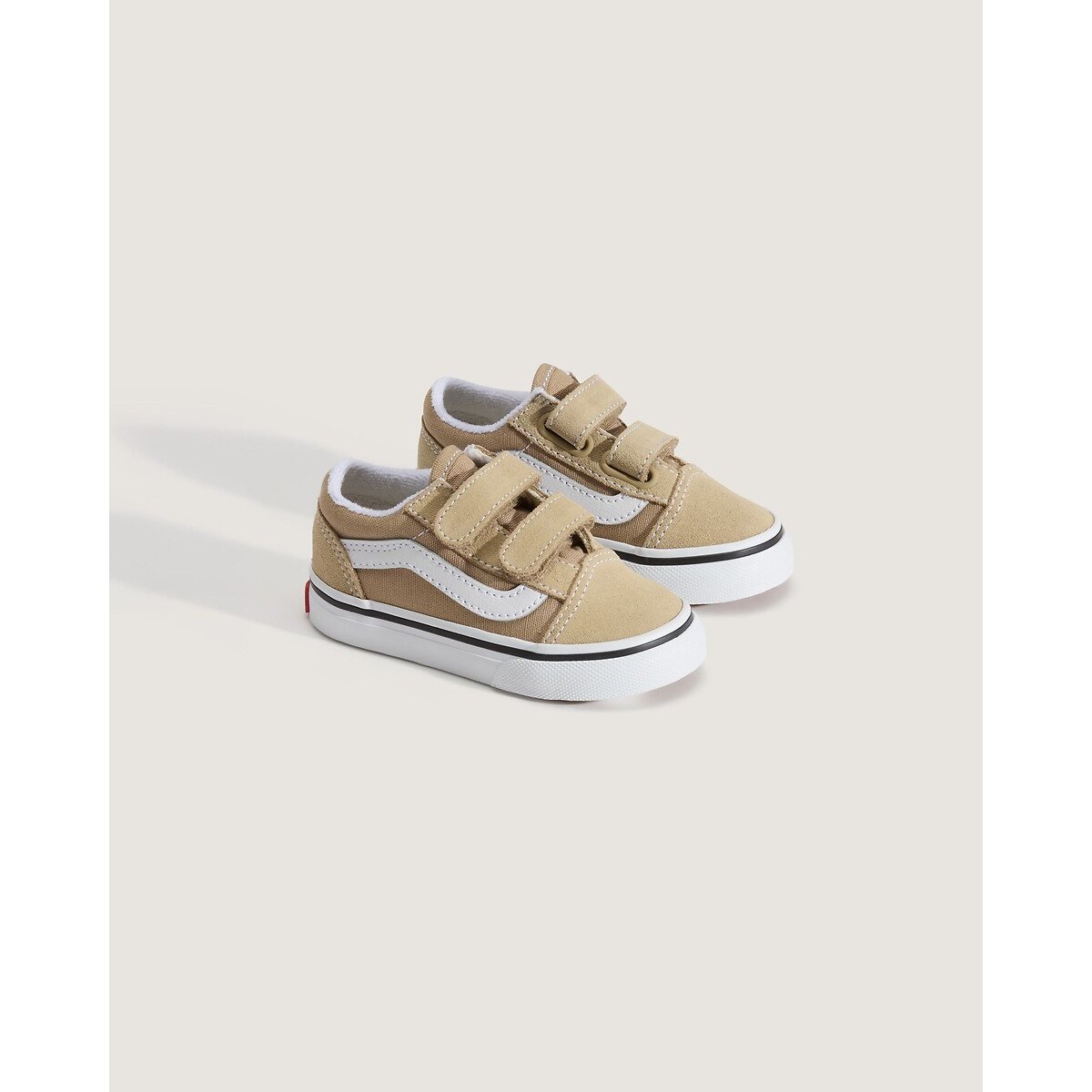 Baskets basses à scratchs, TD OLD SKOOL V beige, VANS
