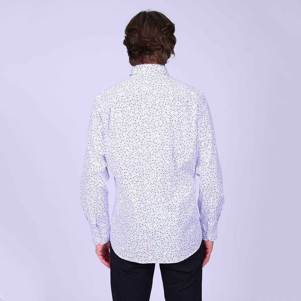 Chemise Easy Care George bleu, MISE AU GREEN