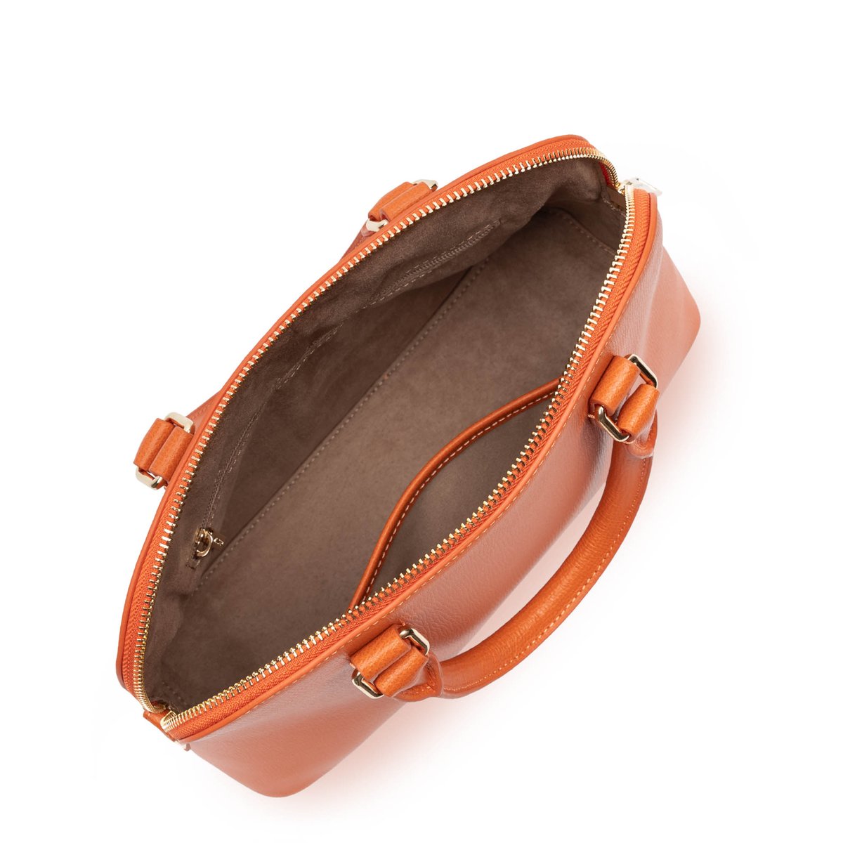 Sac demi lune zippé M SIERRA JIA orange, LANCASTER