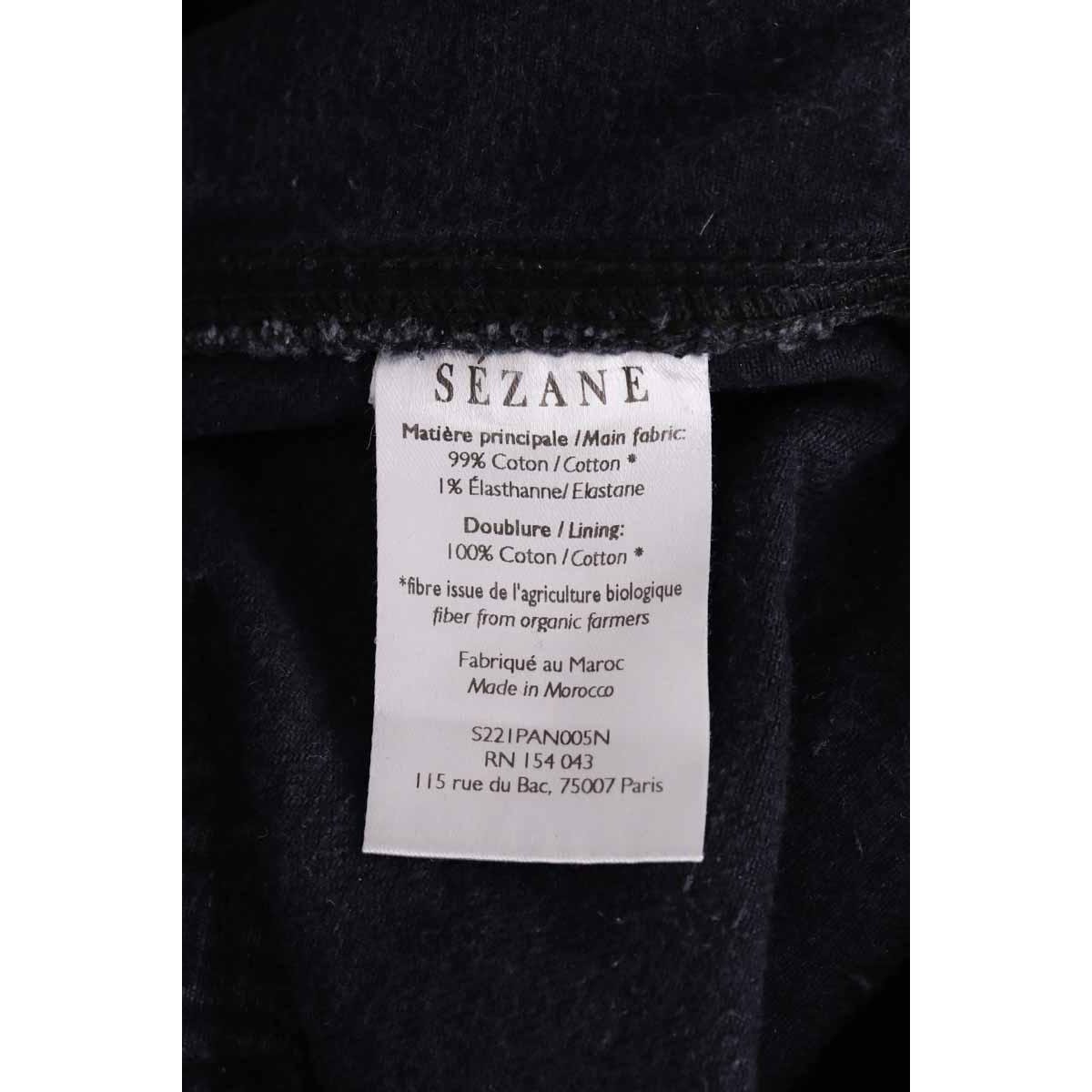 Jean droit - Très Bon État noir, SEZANE
