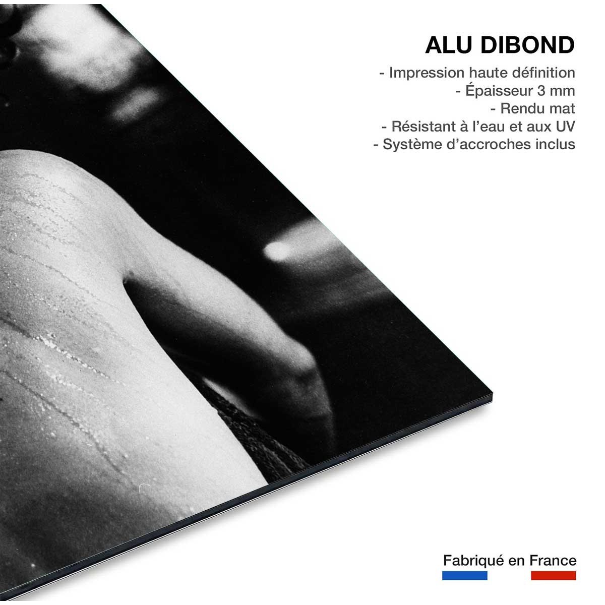 Photo célébrité Romy Schneider intime tableau alu dibond, HEXOA