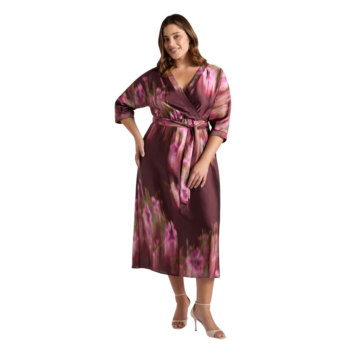 Robe imprimé dégradé fuchsia, FIORELLA RUBINO
