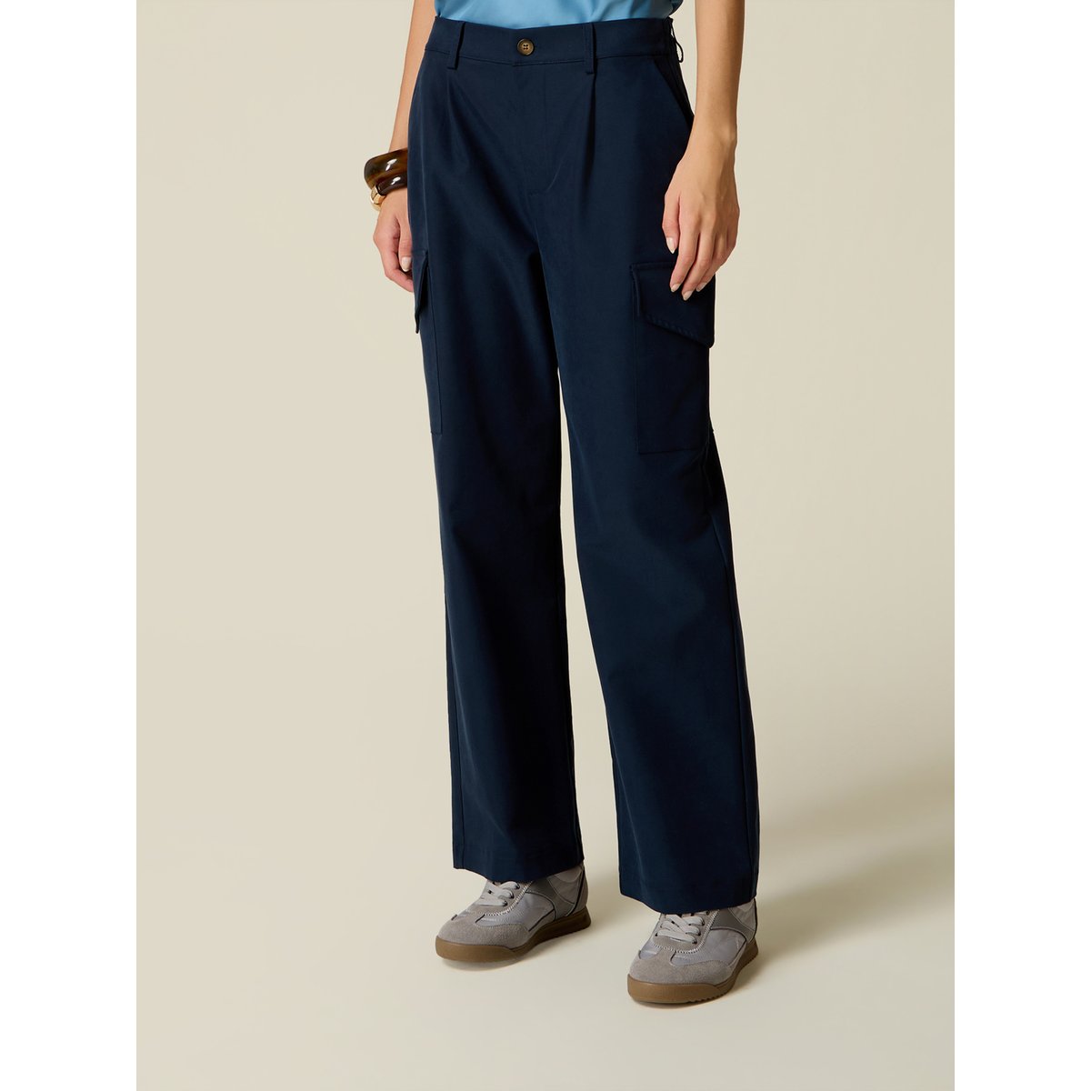 Pantalon cargo bleu, OLTRE