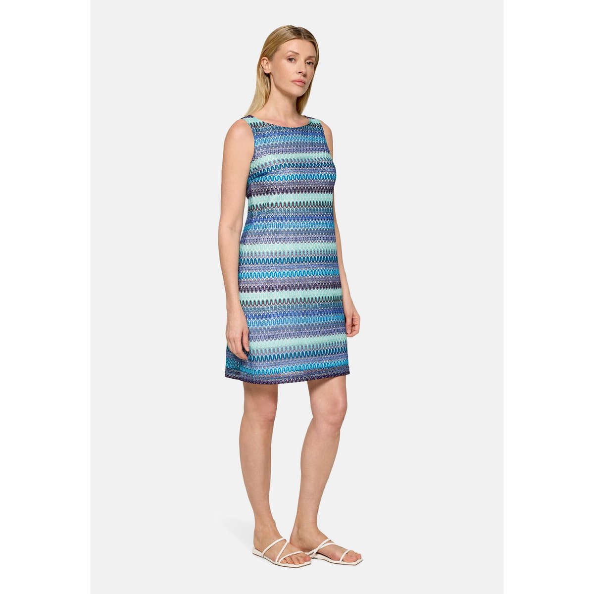 Robe droite sans manches bleu/vert, BETTY BARCLAY