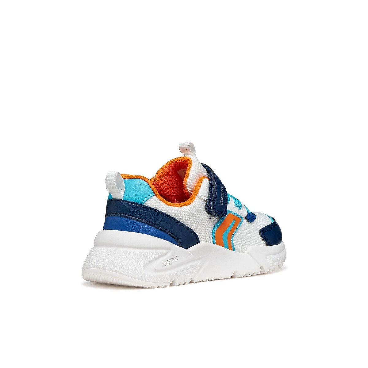 Kids Loftus Breathable Trainers white/blue, GEOX